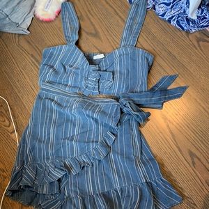 top with matching skort